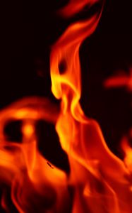 Preview wallpaper fire, flame, macro, dark