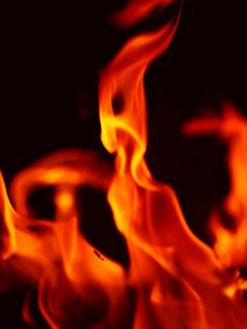 Preview wallpaper fire, flame, macro, dark