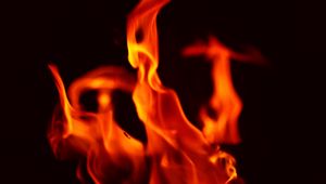 Preview wallpaper fire, flame, macro, dark