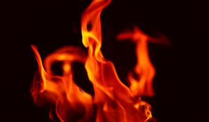 Preview wallpaper fire, flame, macro, dark