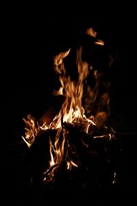 Preview wallpaper fire, flame, night, dark, bonfire