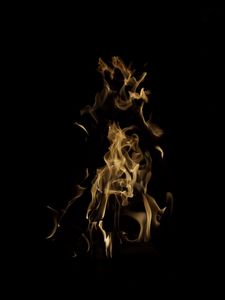 Preview wallpaper fire, flame, smoke, color, dark background