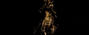 Preview wallpaper fire, flame, smoke, color, dark background