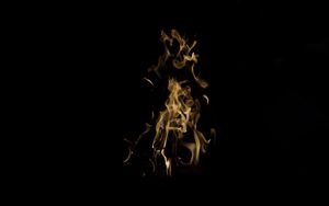 Preview wallpaper fire, flame, smoke, color, dark background