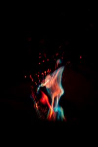 Preview wallpaper fire, flame, sparks, macro, dark