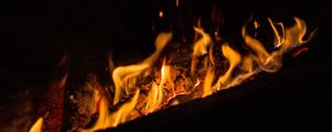 Preview wallpaper fire, flame, sparks, bonfire