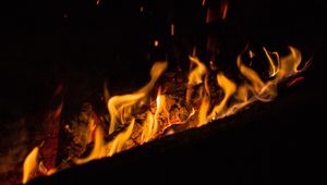 Preview wallpaper fire, flame, sparks, bonfire