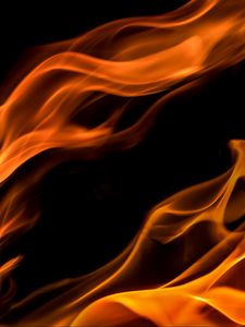 Preview wallpaper fire, flame, wavy, shape