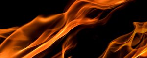 Preview wallpaper fire, flame, wavy, shape