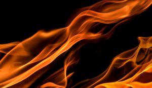 Preview wallpaper fire, flame, wavy, shape