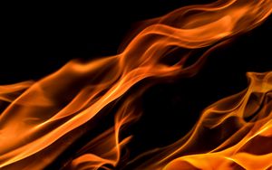 Preview wallpaper fire, flame, wavy, shape