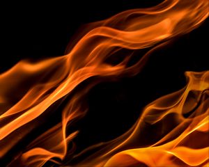 Preview wallpaper fire, flame, wavy, shape