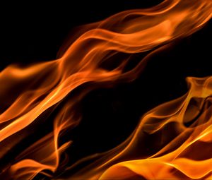 Preview wallpaper fire, flame, wavy, shape
