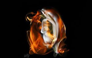 Preview wallpaper fire, light, veil, dark background