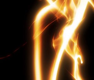 Preview wallpaper fire, line, background, dark