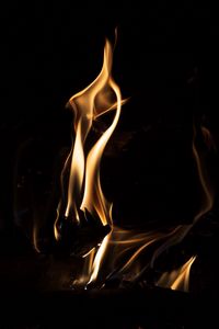 Preview wallpaper fire, night, flame, dark