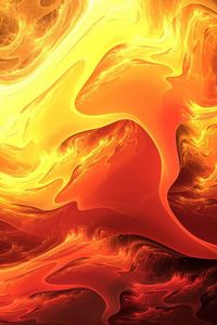 Preview wallpaper fire, paint, orange, yellow