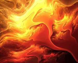 Preview wallpaper fire, paint, orange, yellow