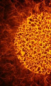 Preview wallpaper fire, shapes, background, abstraction