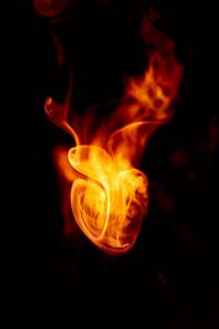 Preview wallpaper fire, smoke, glow, dark