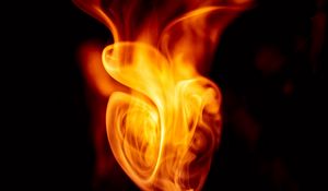 Preview wallpaper fire, smoke, glow, dark