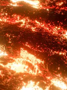 Preview wallpaper fire, sparks, coal, charred