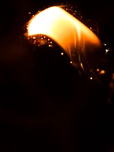 Preview wallpaper fire, sparks, light, darkness, dark