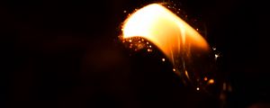 Preview wallpaper fire, sparks, light, darkness, dark