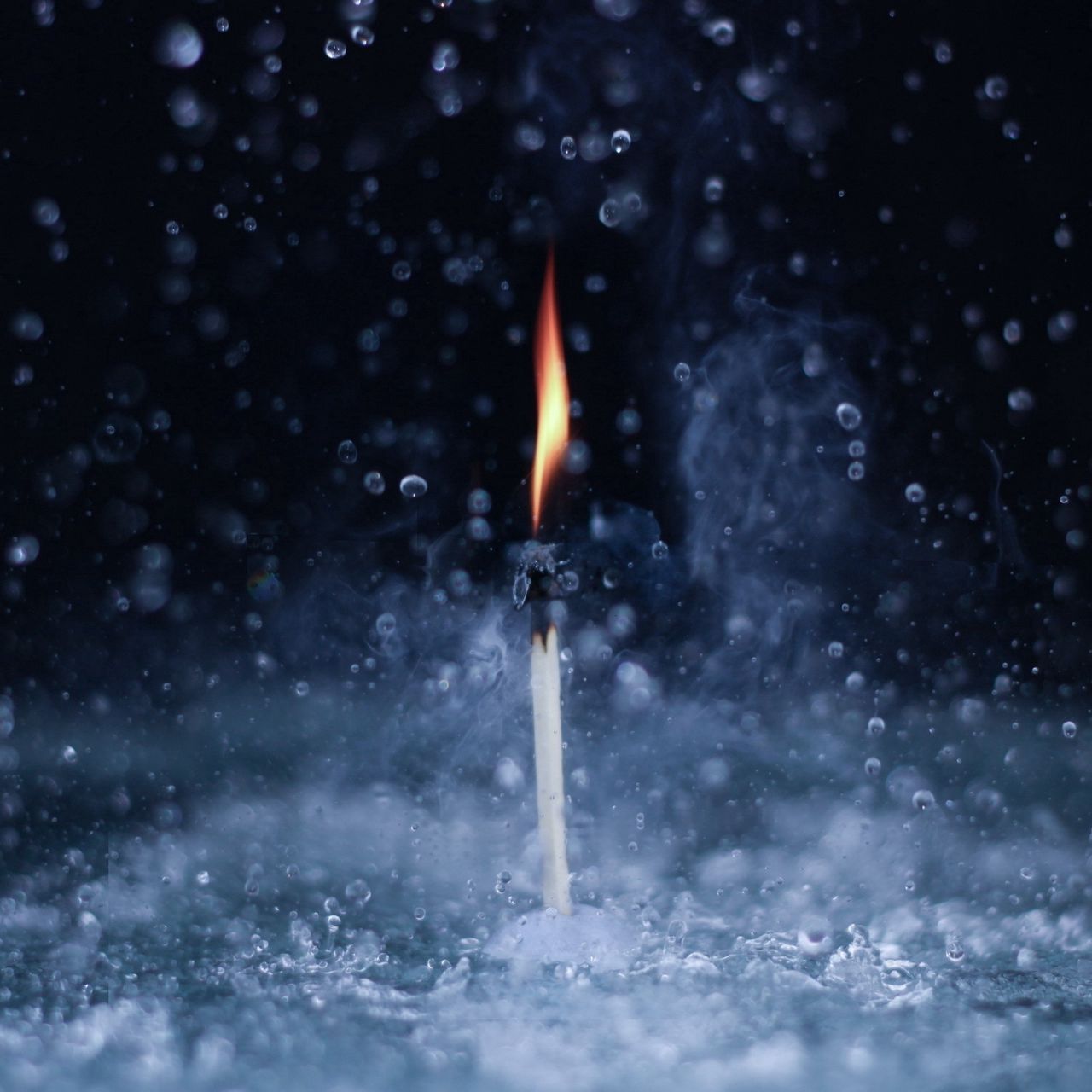 Download wallpaper 1280x1280 fire, water, close-up ipad, ipad 2, ipad mini  for parallax hd background