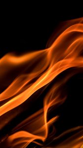Preview wallpaper fire, wavy, abstraction