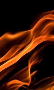 Preview wallpaper fire, wavy, abstraction