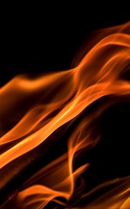 Preview wallpaper fire, wavy, abstraction