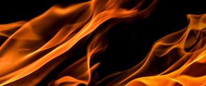 Preview wallpaper fire, wavy, abstraction
