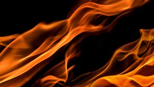 Preview wallpaper fire, wavy, abstraction