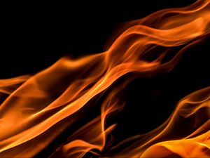 Preview wallpaper fire, wavy, abstraction