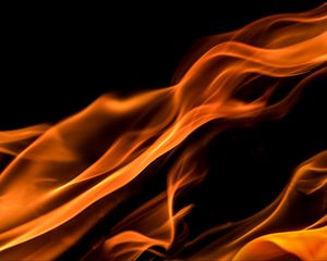 Preview wallpaper fire, wavy, abstraction