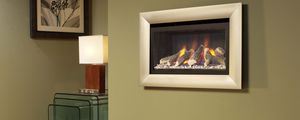 Preview wallpaper fireplace, creative, design, picture, frame