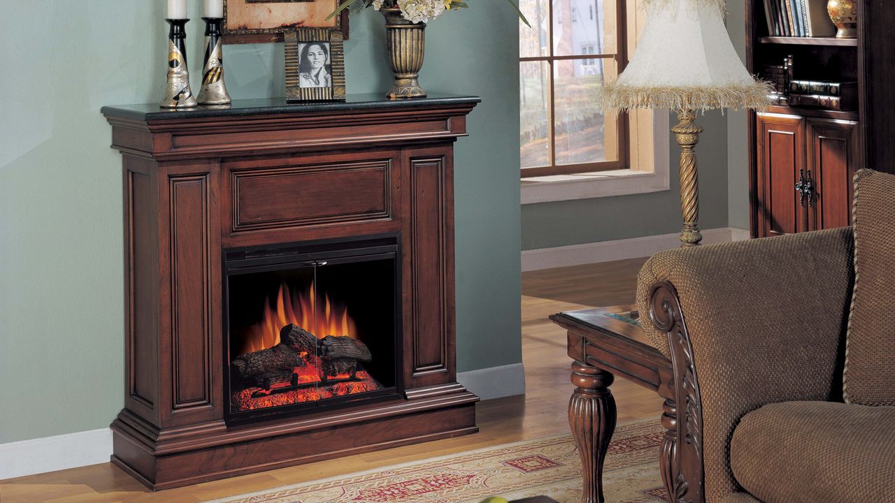 Wallpaper fireplace, design, example, shelf