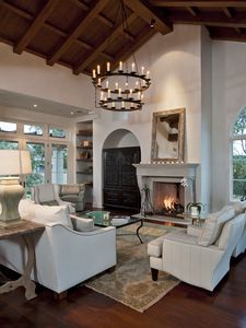 Preview wallpaper fireplace design, interior design, style, room, house-castle