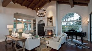 Preview wallpaper fireplace design, interior design, style, room, house-castle