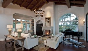 Preview wallpaper fireplace design, interior design, style, room, house-castle