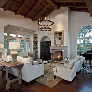 Preview wallpaper fireplace design, interior design, style, room, house-castle