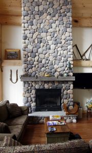 Preview wallpaper fireplace, example, design, stones