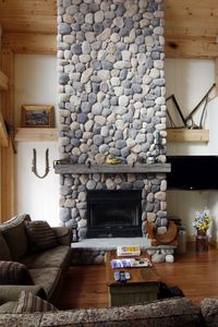 Preview wallpaper fireplace, example, design, stones