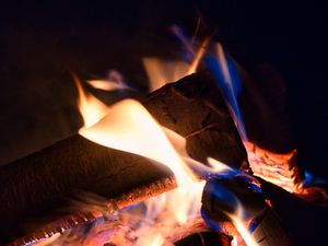 Preview wallpaper firewood, fire, flame, bonfire