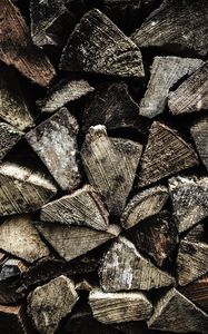 Preview wallpaper firewood, texture, wooden