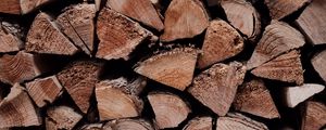Preview wallpaper firewood, wood, wooden, texture
