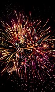 Preview wallpaper fireworks, colorful, sparks, night, beautiful