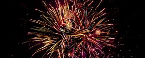Preview wallpaper fireworks, colorful, sparks, night, beautiful