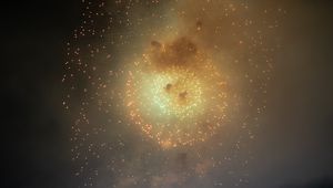 Preview wallpaper fireworks, explosion, sparks, smoke, light